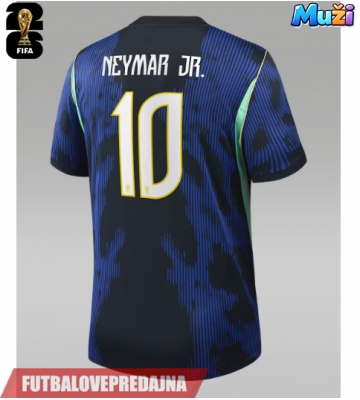 Lacne Muži Futbalové dres Brazília Neymar Jr #10 MS 2026 Krátky Rukáv - Preč